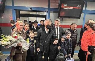 Ukraynalı sporcular Trabzon’a geldi