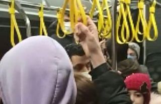 Ümraniye’de yolda kalan otobüsün içinde zıpladılar