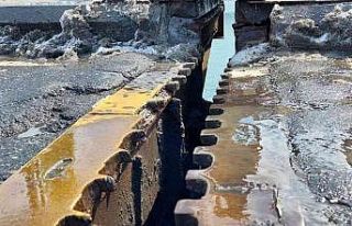 Unkapanı Köprüsü, bağlantı noktasındaki ayrılma...