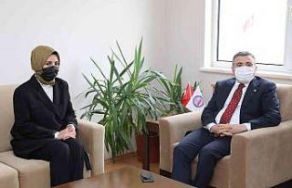Vali Atay, Kaymakam Bayguş ile bir araya geldi