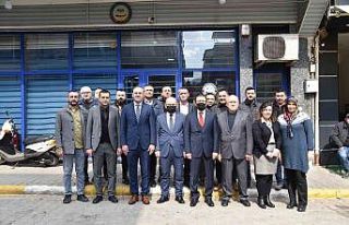 Vali Karadeniz, Alaşehir’de borsa ve oda başkanları...