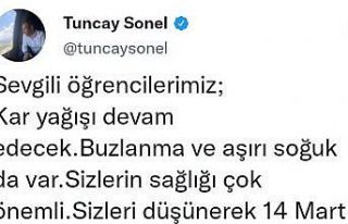 Vali Sonel duyurdu: Ordu genelinde eğitime bir gün...
