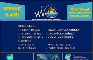 Van Büyükşehir Belediyesinin şiir yarışması...