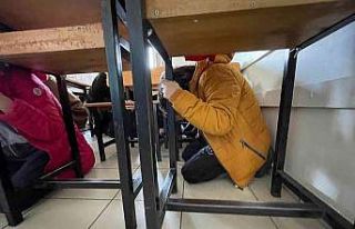 Yalova’daki okullarda deprem tatbikatı