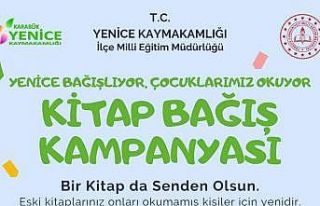 ‘Yenice Bağışlıyor, Çocukları Okuyor’ kampanyası