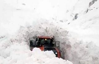 Yüksekova’daki Doski Vadisi’nde kardan 5 metrelik...