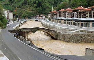 20 ay önce sel afeti yaşayan Dereli’de su seviyesi...