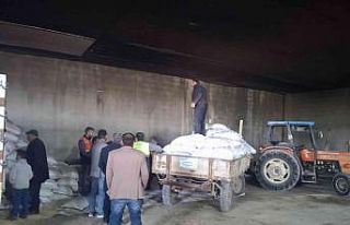 226 çiftçiye 100 ton arpa dağıtımı