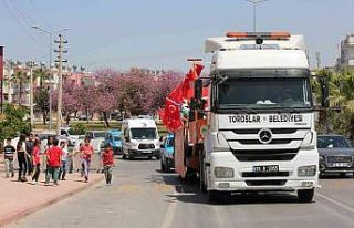 23 Nisan Tırı ile bayram coşkusu yaşandı