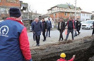 3 ayda 10 bin metre alt yapı hattı döşendi