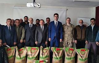 40 ton tohum dağıtıldı