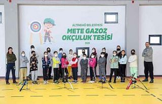500 Altındağlı çocuk okçuluk kursunda