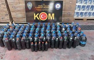 657 litre sahte alkolle yakalandılar