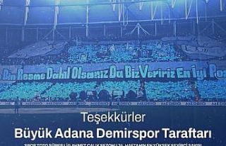 Adana Demirspor, seyirci sayısında haftanın lideri...