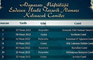 Adapazarı’nda 9 camide enderun teravih geleneği...