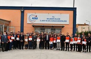 AFAD Gönüllüleri kimlik kartlarını aldı
