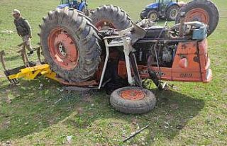 Ağrı’da devrilen traktörün altında kalan yaşlı...