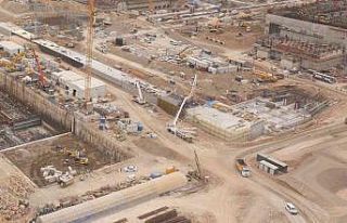 Akkuyu NGS’nin kıyı tesislerinin inşasında bir...