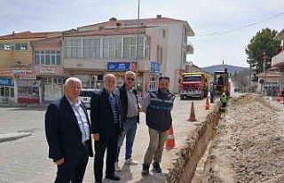 Akpınar’da doğal gaz çalışmaları başladı