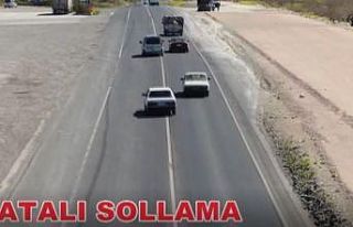 Araçların hatalı sollama ve kırmızı ışık...