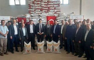 Aslanapa’da çiftçilere 31 bin 800 kilogram nohut...
