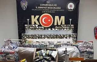 Bağ evini kaçak sigara fabrikasına çevirmişler