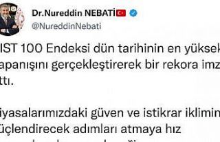 Bakan Nebati’den Borsa İstanbul paylaşımı