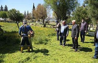 Başkan Atay’dan mezarlıklarda bakım denetimi