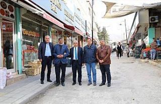 Başkan Güder, prestij sokaktaki çalışmaları...