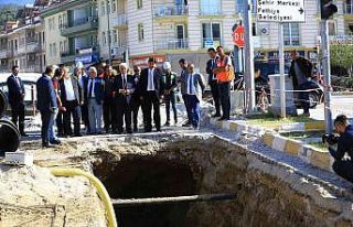 Başkan Gürün, Fethiye’deki altyapı çalışmalarını...