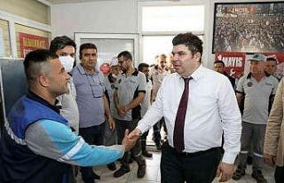 Başkan Kılıç, mesai arkadaşlarıyla bayramlaştı