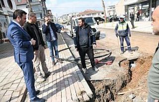 Başkan Özlü çalışmaları yerinde inceledi