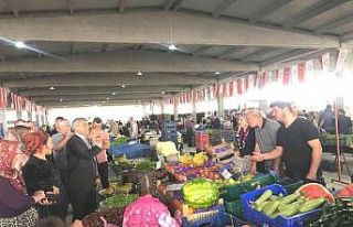 Başkan Teke, pazarcı esnafının bayramını kutladı
