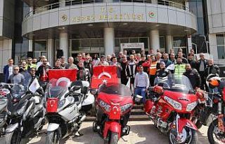 Başkan Tütüncü, motosikletçileri ‘Zafer Sürüşü’ne...