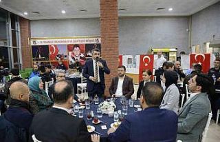 Başkan Yılmaz, görev başındaki polislerle iftar...