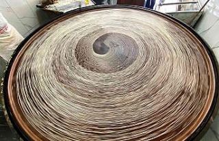 Bayram öncesi geleneksel üretim tel kadayıfa ilgi