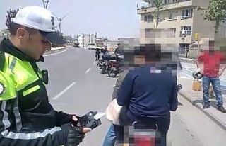Bayram öncesinde motosiklet sürücülerine ceza...