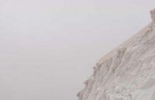 Berçelan yolunda kar temizleme çalışması