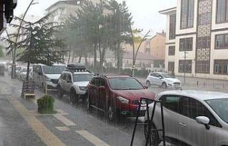 Bingöl’de sağanak ve dolu etkili oldu