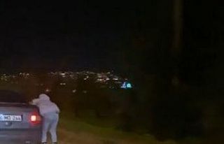 Bursa’da patenli gencin tehlikeli yolculuğu kamerada