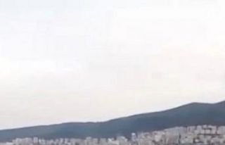 Bursa’da pelikan sürüsü kameralara yansıdı