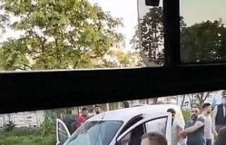 Bursa’da yol verme tartışması kameralarda