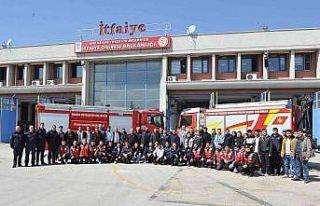 ÇAKÜ İtfaiyecilik Programı öğrencilerinden teknik...