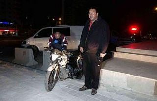 Çalınan motosiklet 1 buçuk saat sonra sahibine...