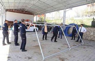 Çameli Belediyesi personeline uygulaması afet eğitimi