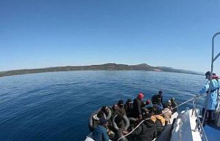 Çanakkale açıklarında 27 düzensiz göçmen kurtarıldı