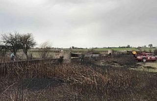 Çan’da sazlık alanda çıkan yangın söndürüldü