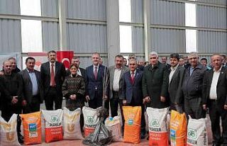 Çiftçilere tohum, fidan, şeker ve gübre desteği