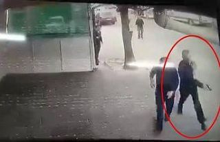 Cinayetle biten silahlı kavganın görüntüleri...