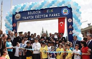 Çocuk trafik eğitim parkı coşkuyla açıldı